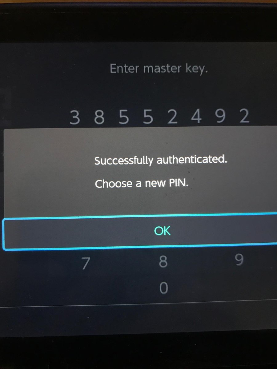Nintendo switch parental controls master key codes